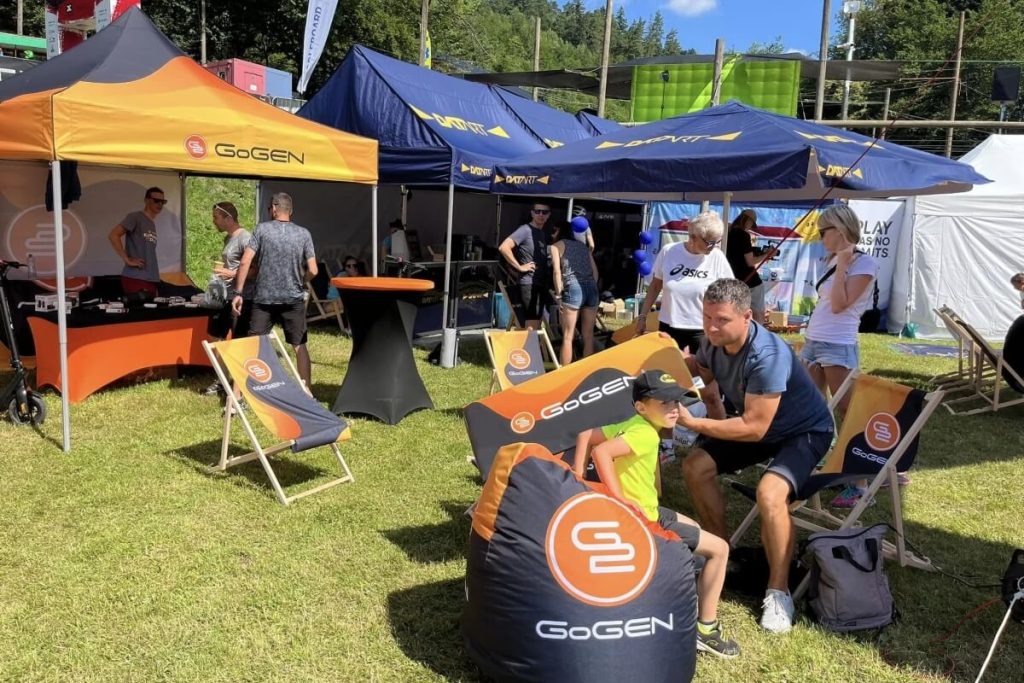 sedaci vaky drevena lehatka nuzkovy stan 3x3 s potiskem gogen