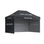 Nůžkový stan 3×4,5 Octa Go s potiskem, 3 bočnice s celopotiskem: Polyester