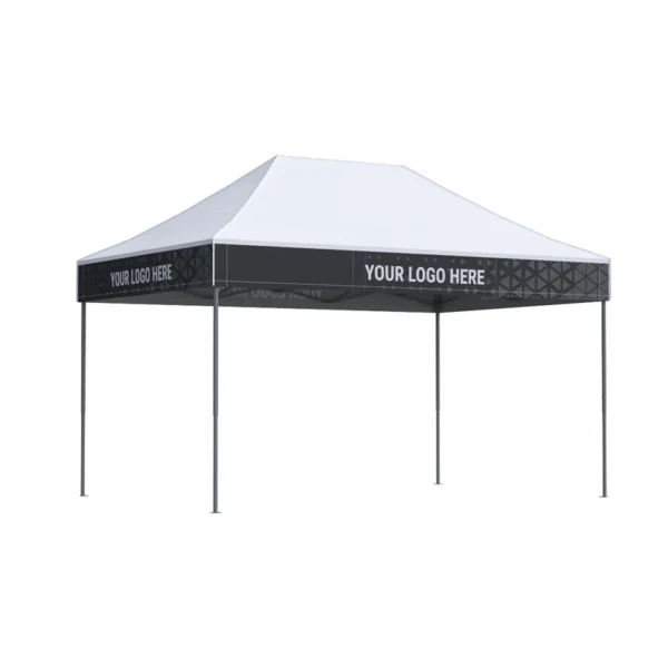 Nůžkový stan 3x4,5 Octa Go s potiskem 4 střešních límců: Polyester