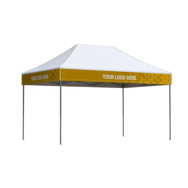 Nůžkový stan 3x4,5 Octa Pro s potiskem 4 střešních límců: Polyester