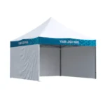 Nůžkový stan 4×4 Octa Pro s potiskem 4 střešních límců + 3 bočnice bez potisku: Polyester