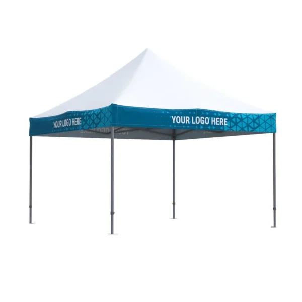 Nůžkový stan 3x4,5 Octa Go s potiskem, 3 bočnice s celopotiskem: Polyester 31 Nůžkový stan 4×4 Octa Pro s potiskem 4 střešních límců: Polyester
