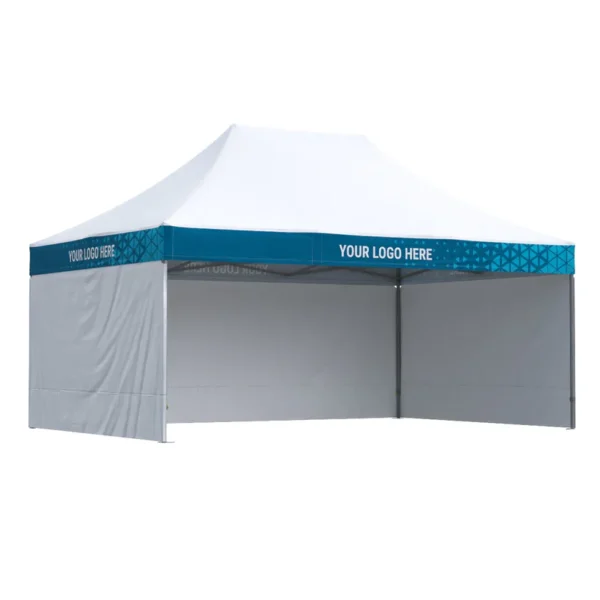 Nůžkový stan 4x6 Octa Pro s potiskem 4 střešních límců + 3 bočnice bez potisku: Polyester