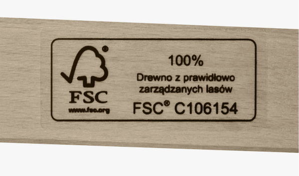 Dřevěné reklamní lehátko s libovolným potiskem 14 Popis Konstrukce