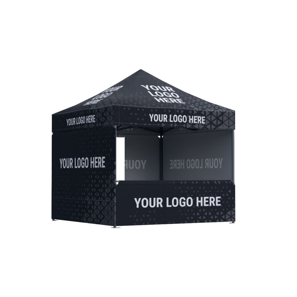 Nůžkový stan 3x3 Octa Go s jednostranným potiskem: Polyester - SET - Image 3