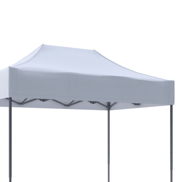 Bílá střecha pro nůžkový párty stan 2×3 bez potisku.