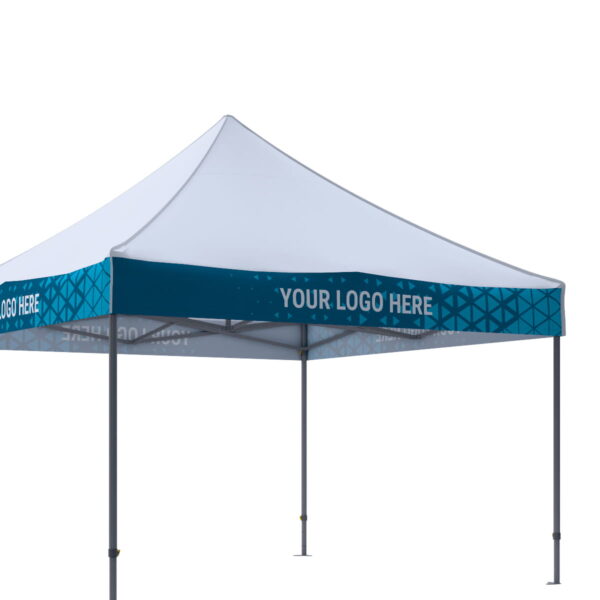 Střecha pro nůžkový stan 4×4 s potiskem na 4 limcích.