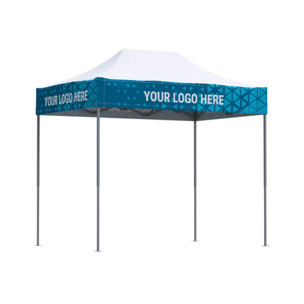 Nůžkový stan 2×3 s potiskem na límcích bez bočnic