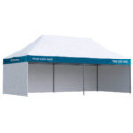 Nůžkový stan 4×8 Octa Pro s potiskem 4 střešních límců + 3 bočnice bez potisku: Polyester